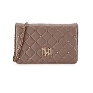 NWT Bag Crossbody or Shoulder Studded Quilted Vegan Leather by Badgley Mischka